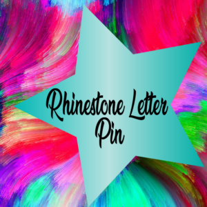 Rhinestone Letter Pins